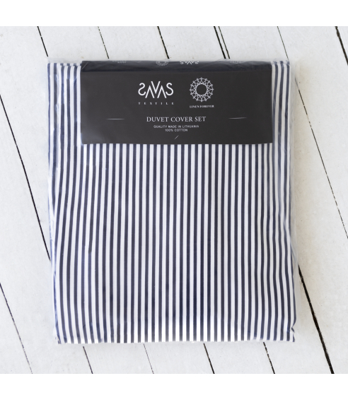 Bedding Set „Blue stripes“. Cotton bedding sets