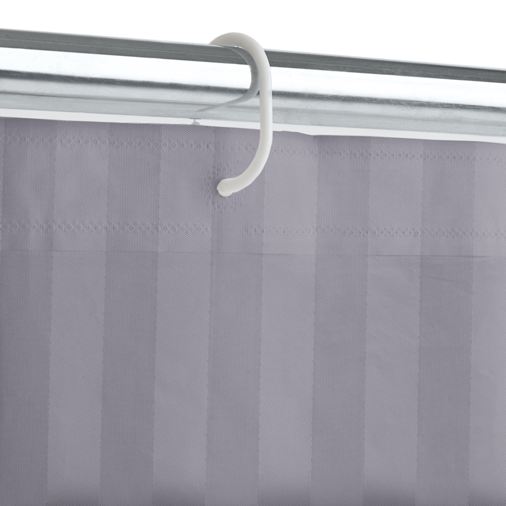 Shower curtain “Grey lines”, 180x180 cm 