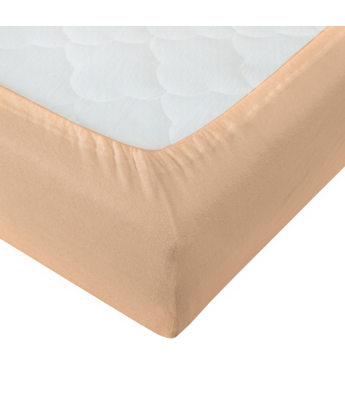Terry fitted sheet „Tangerine“