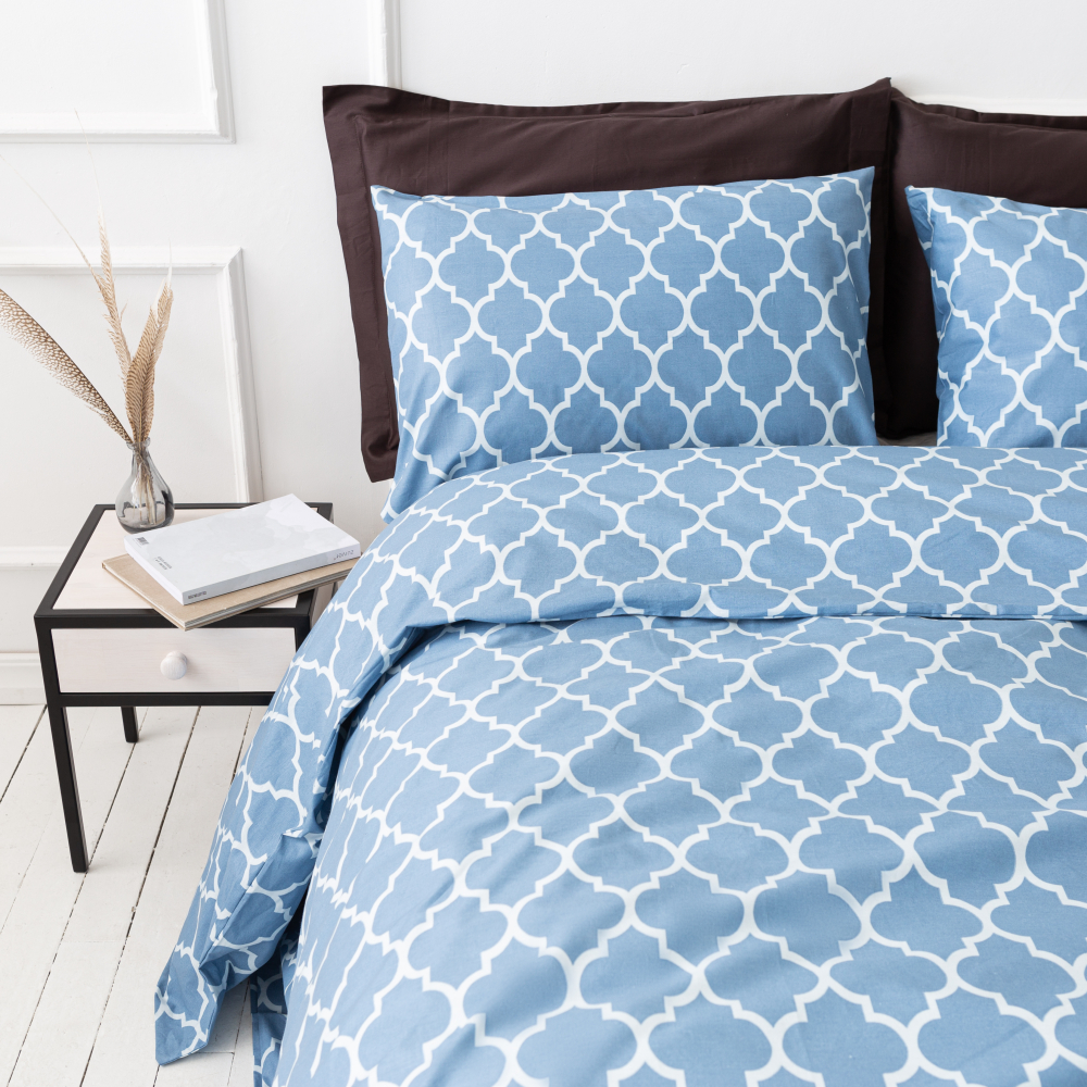 Bedding Set „Morocco blue“. Blue bedding sets, 200x220 cm