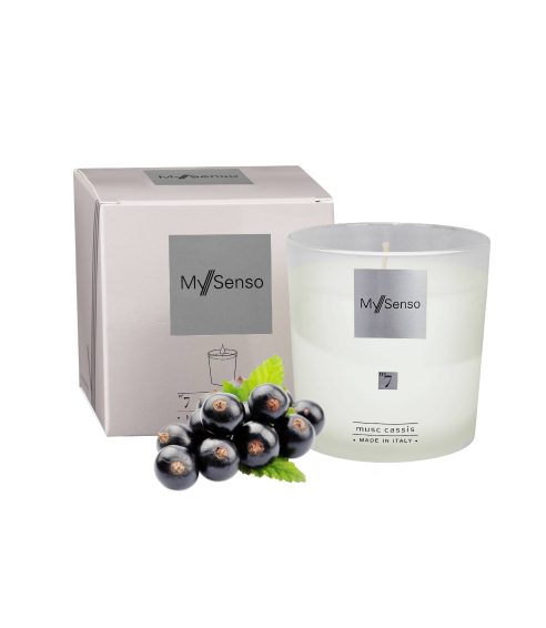 Scented candle „Musc cassis“. Home fragrances