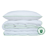 Pillow „Aloe vera“. Anti-allergic “aloe vera” pillow, fluffy and soft, ensures comfort every night.