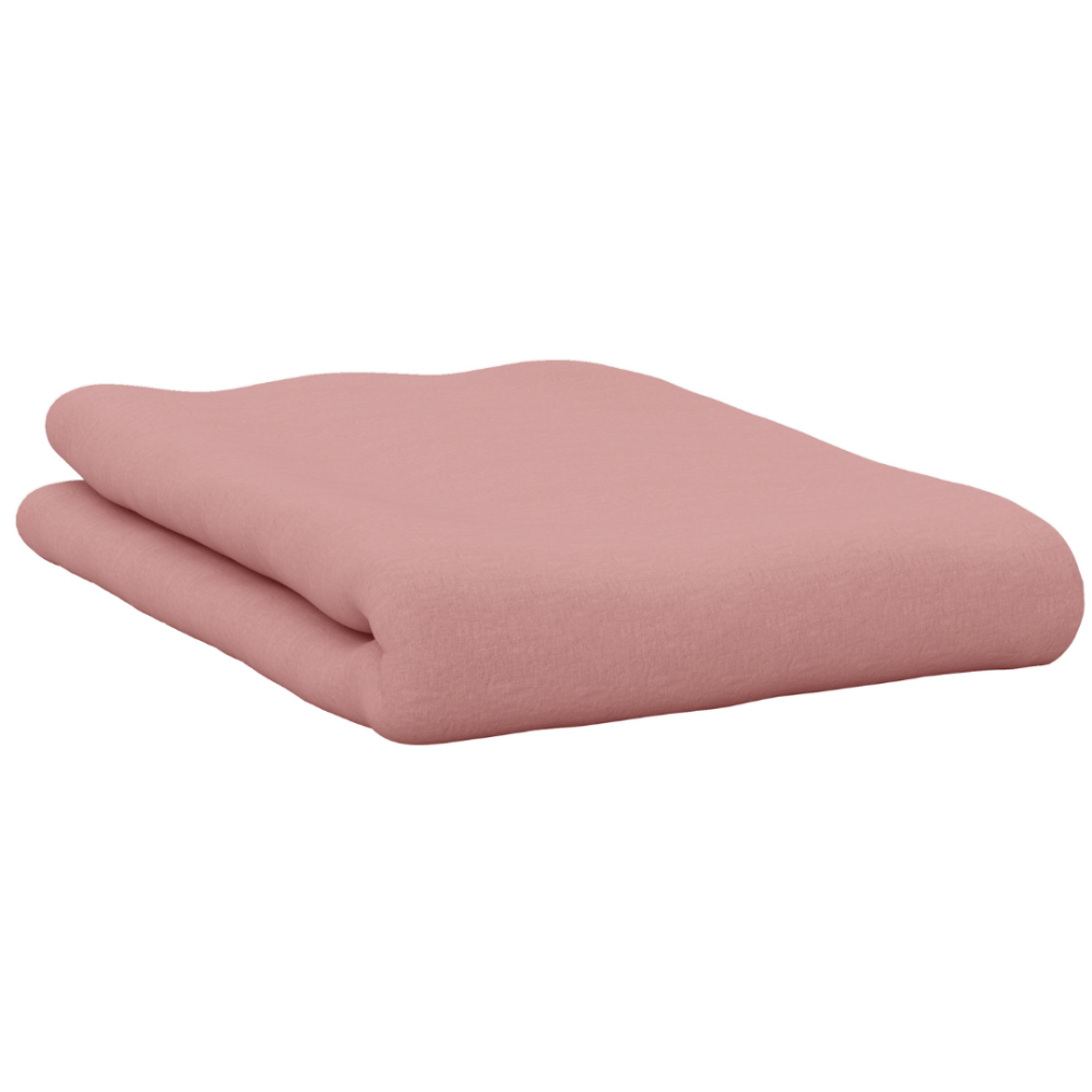 Fitted Sheet “Ash Rose”, 150x220 cm. Stylish, stretchable bedsheet in a rose tone.