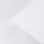 Premium Sateen Bedding Set „Classic White“. White bedding sets, 140x200 cm, 200x200 cm, 200x220 cm. White bedroom bedding set.