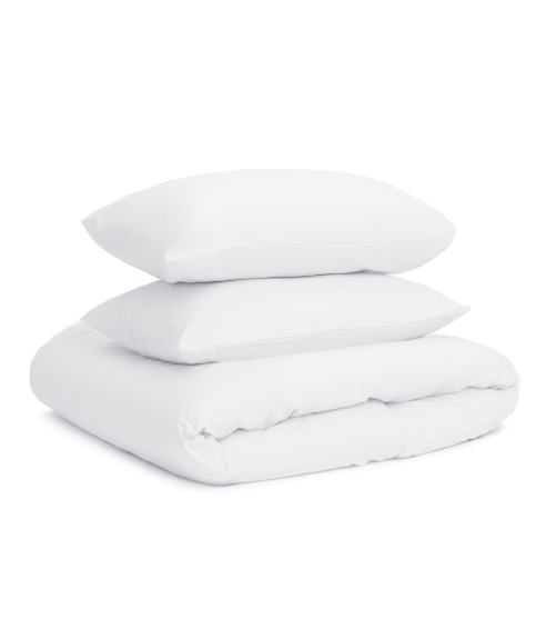 Premium Sateen Bedding Set „Classic White“. Satin bedding sets