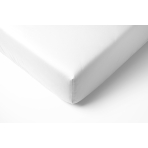 Satin fitted sheet "Classic White", 90x200 cm, 140x200 cm, 160x200 cm, 180x200 cm