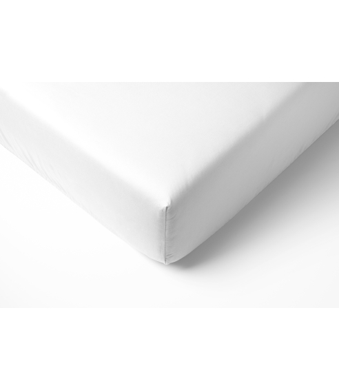 Satin fitted sheet "Classic White". Fittedsheets