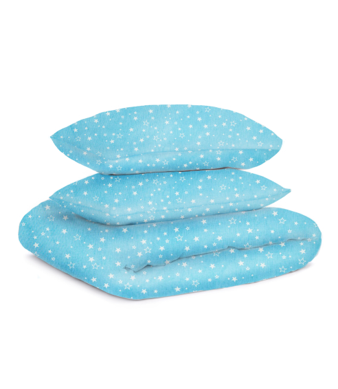 Children’s Bedding Set „Blue Stars“. Cotton bedding sets