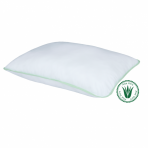 Pillow „Aloe vera“. Pillow “aloe vera”, white with light green edging, designed for calm and comfortable sleep.