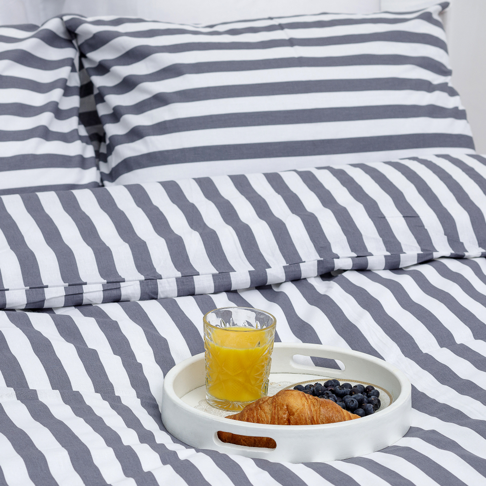 Bedding Set „Stripes“. Cotton bedding sets, 200x220 cm
