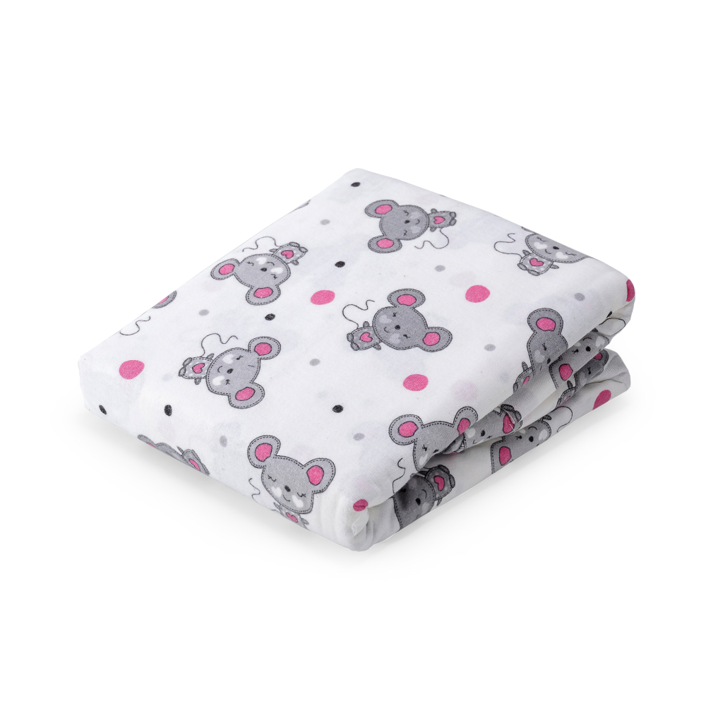 Children’s Bedding Set „Mousy“. Kids bedding, 110x140 cm, 140x200 cm