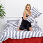 Bedding Set „Stripes“. Cotton bedding sets, 200x220 cm