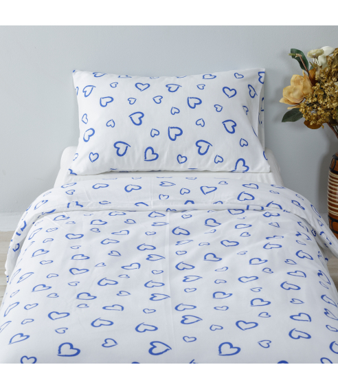 Children’s Bedding Set „Blue love“. Kids bedding
