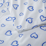 Children’s Bedding Set „Blue love“. Blue bedding sets, 110x140 cm