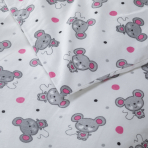 Children’s Bedding Set „Mousy“. Kids bedding, 110x140 cm, 140x200 cm