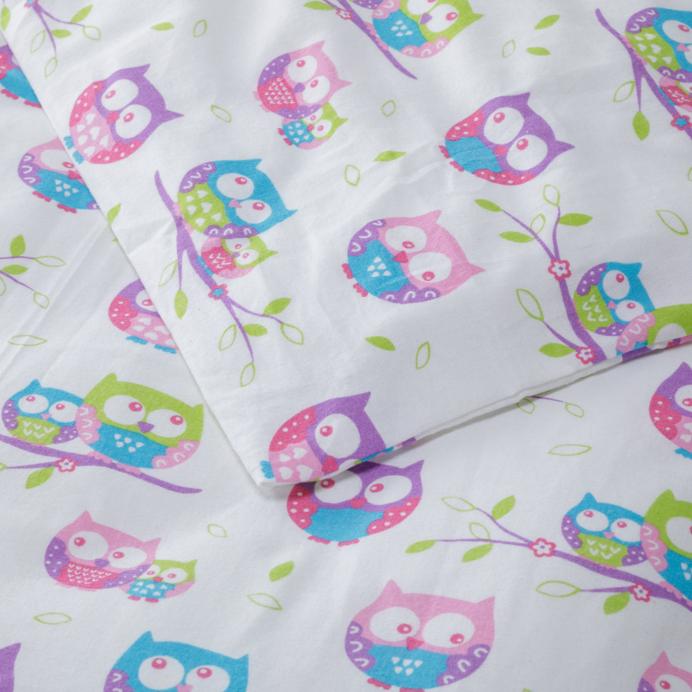 Children’s Bedding Set  „Owl“. Baby bedding, 90x120 cm, 110x140 cm, 140x200 cm