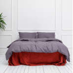 Bedding Set „Classic dark purple“. Cotton bedding sets, 200x220 cm