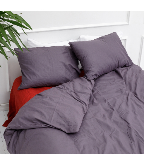 Bedding Set „Classic dark purple“. Cotton bedding sets