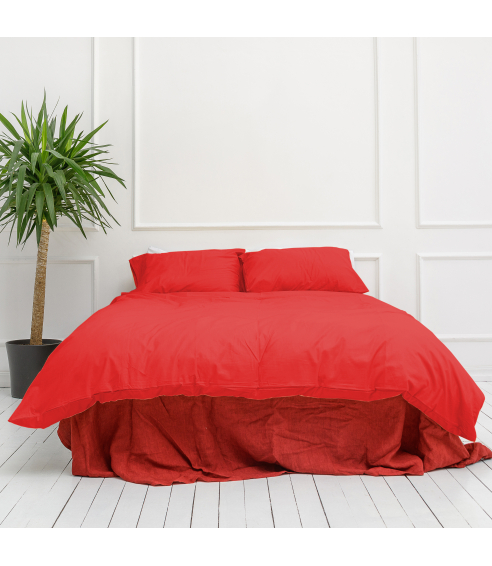 Bedding Set „Classic raspberry“. Cotton bedding sets