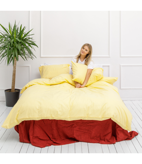 Bedding Set „Classic citron“. Cotton bedding sets