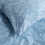 Bedding Set „Toile de Jouy blue“. Blue bedding sets, 140x200 cm, 200x200 cm