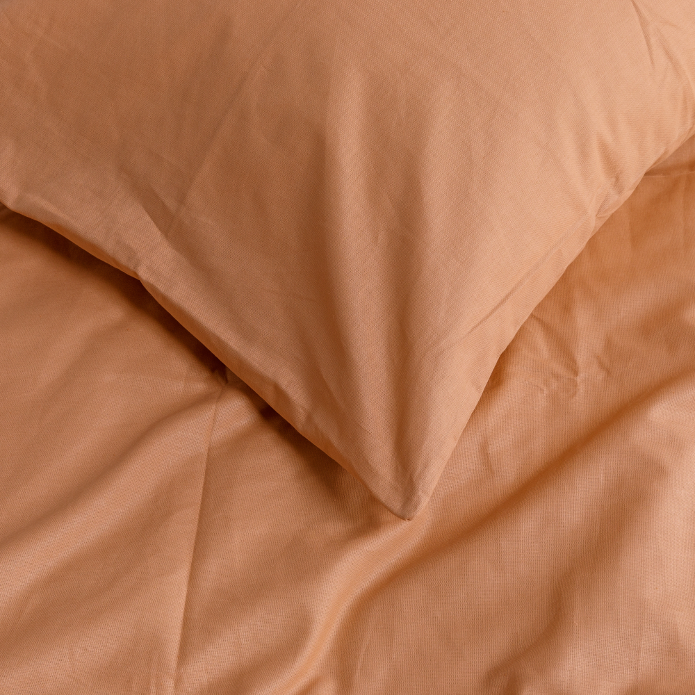 Beddgin Set „Classic orange“. Orange bedding sets, 140x200 cm