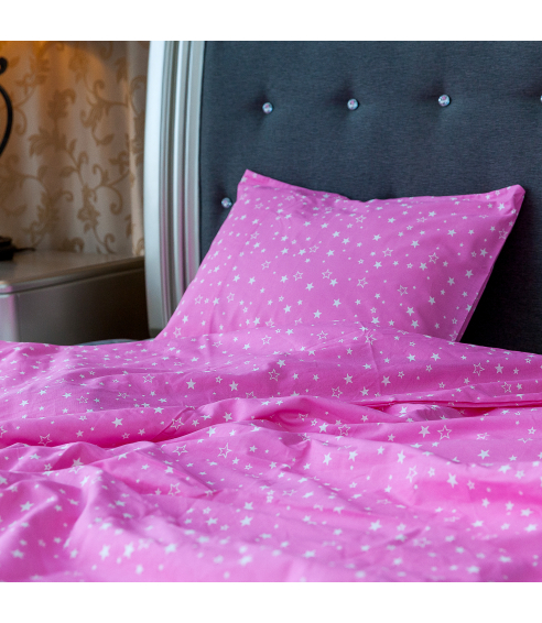 Bedding Set „Pink Galaxy“. Cotton bedding sets