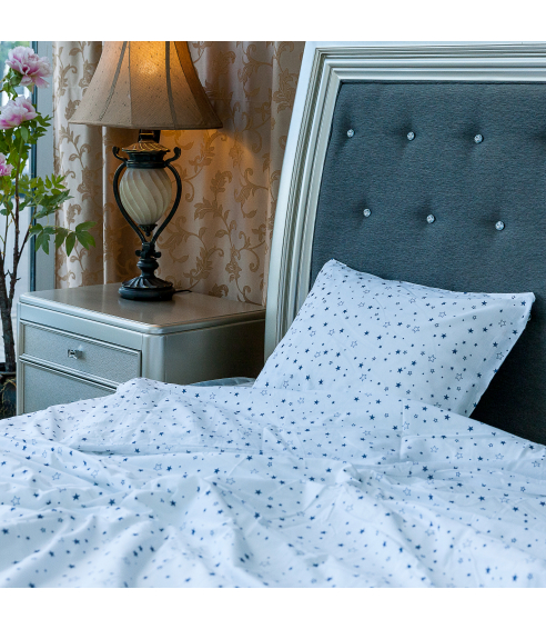 Bedding Set „Ad astra blue“. Cotton bedding sets