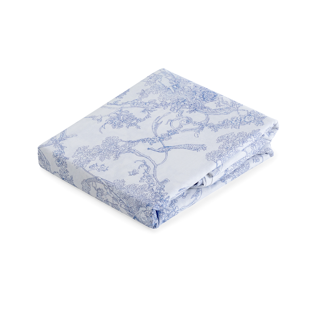 Bedding Set „Toile de Jouy“. Blue bedding sets, 200x200 cm
