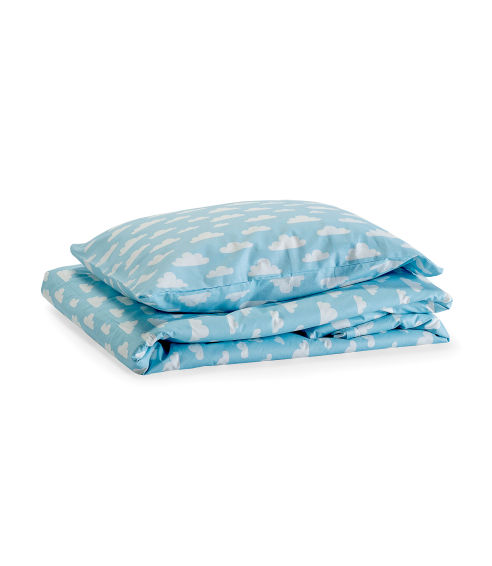 Children’s Bedding Set „Blue Clouds“. Cotton bedding sets