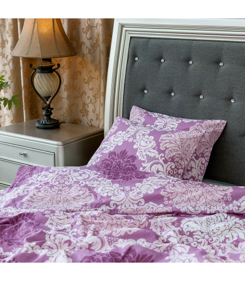 Bedding Set „Mona purple“. Cotton bedding sets