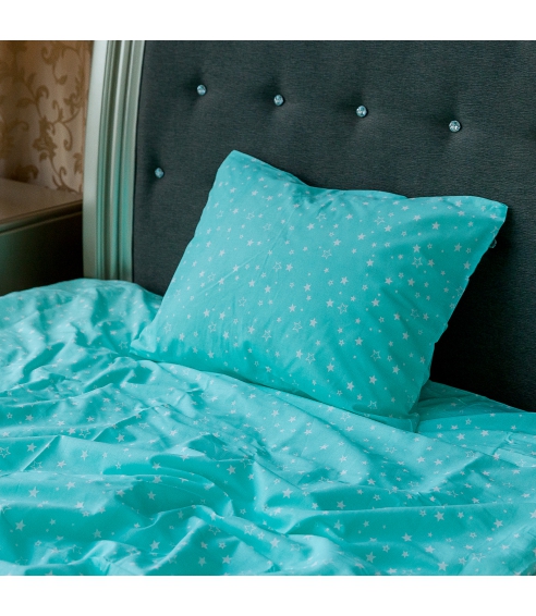 Bedding Set „Green Stars“. Cotton bedding sets