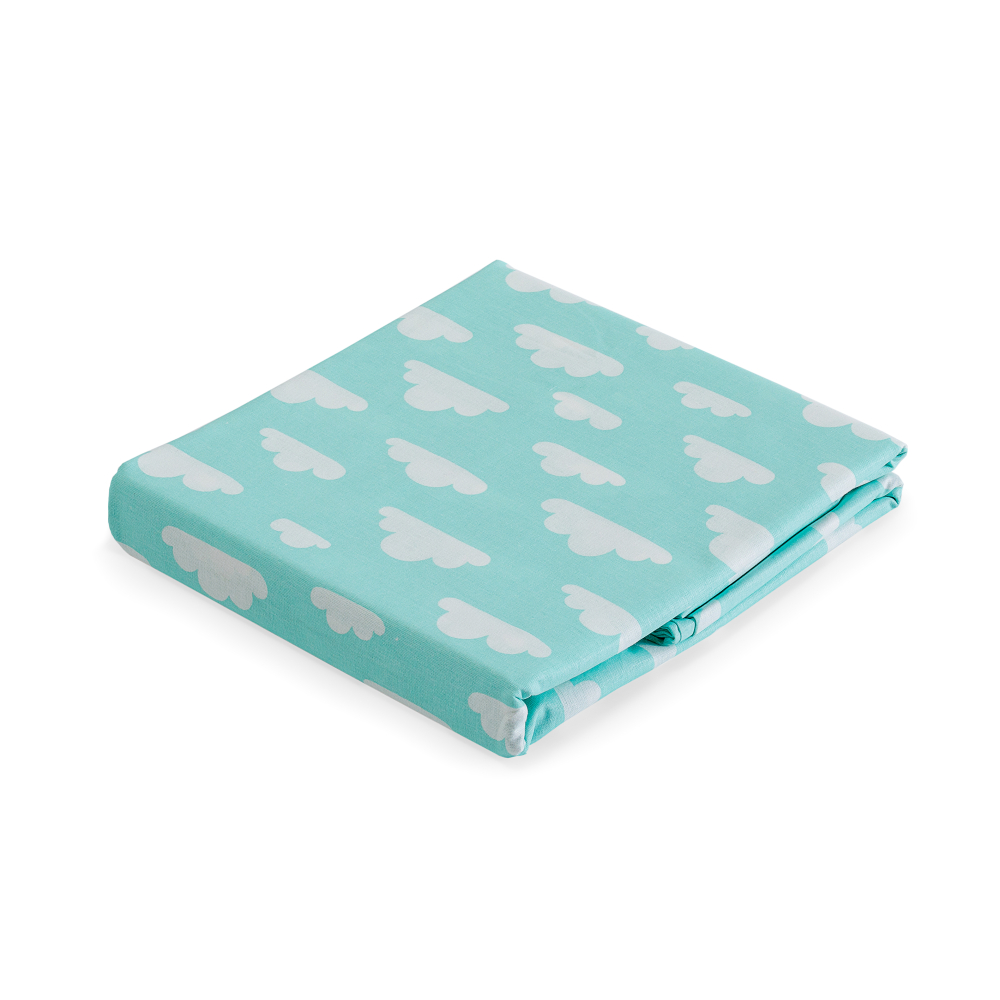 Children’s Bedding Set „Green Clouds“. Bedding sets 140x200, 140x200 cm