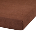 Terry fitted sheet „Brown“. Brown bedding sets, 90x200 cm, 160x200 cm, 180x200 cm