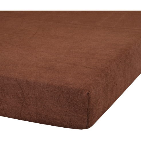 Terry fitted sheet „Brown“. Brown bedding sets