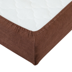 Terry fitted sheet „Brown“. Brown bedding sets, 90x200 cm, 160x200 cm, 180x200 cm