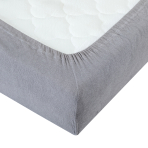 Terry fitted sheet „Grey“. Fitted sheets 180x200, 90x200 cm, 140x200 cm, 180x200 cm