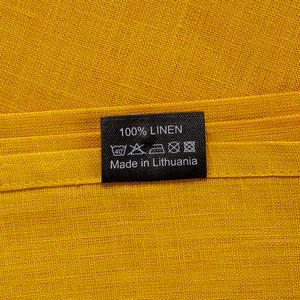 Tablecloth „Linen yellow“. Linen tablecloths, 140x140 cm, 140x300 cm