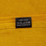 Tablecloth „Linen yellow“. Linen tablecloths, 140x140 cm, 140x300 cm