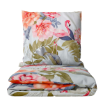 Bedding Set „Flamingo“. Patterned bedding sets, 140x200 cm