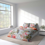 Bedding Set „Flamingo“. Patterned bedding sets, 140x200 cm
