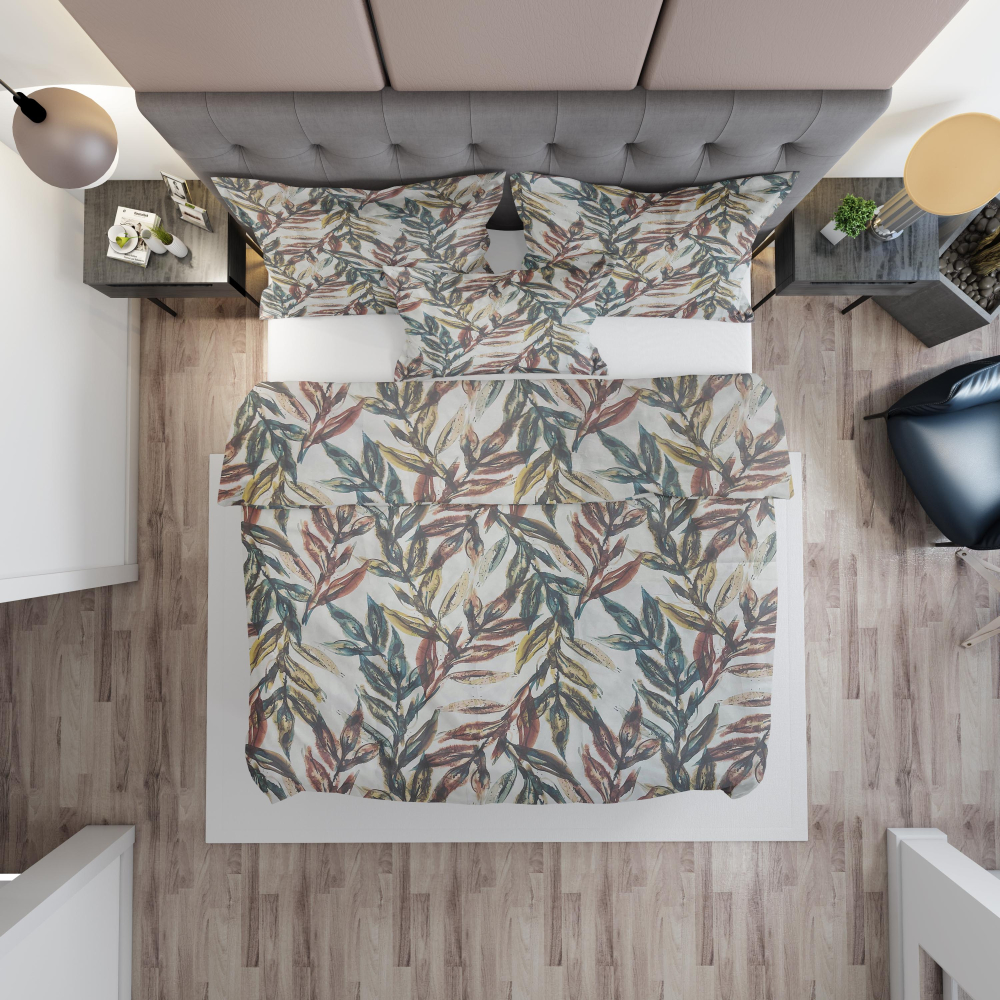 Premium Sateen Bedding Set „Flopsie“. Patterned bedding sets, 200x200 cm