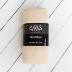 Jersey fitted sheet “Sand”. Fitted sheets 180x200, 90x200 cm, 140x200 cm, 160x200 cm, 180x200 cm, 200x220 cm. Soft fitted sheet with elastic that hugs the mattress snugly.