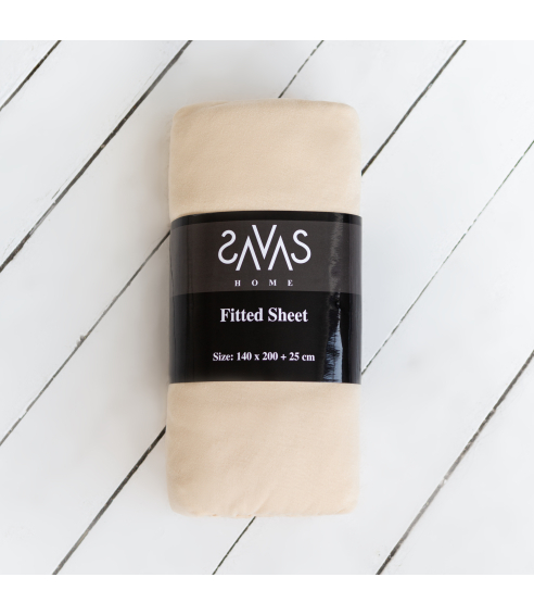 Jersey fitted sheet “Sand”. Fitted sheets 90x200