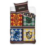 Bedding Set „Houses of Hogwarts“. Cotton bedding sets, 140x200 cm
