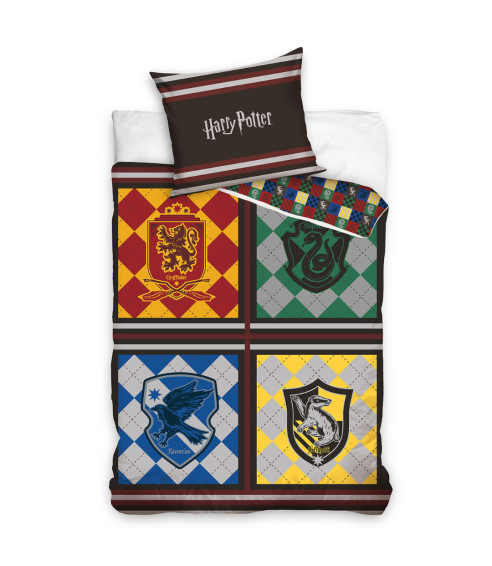 Bedding Set „Houses of Hogwarts“. Cotton bedding sets