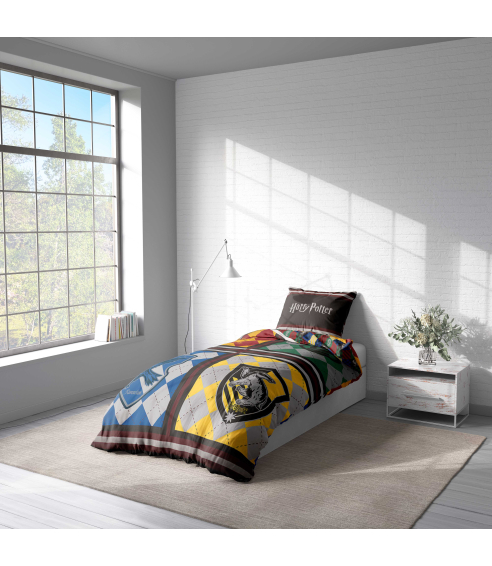 Bedding Set „Houses of Hogwarts“. Cotton bedding sets