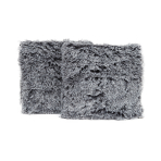 Decorative pillowcase “Grey Fluffy” 1 pc.