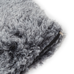 Decorative pillowcase “Grey Fluffy” 1 pc.