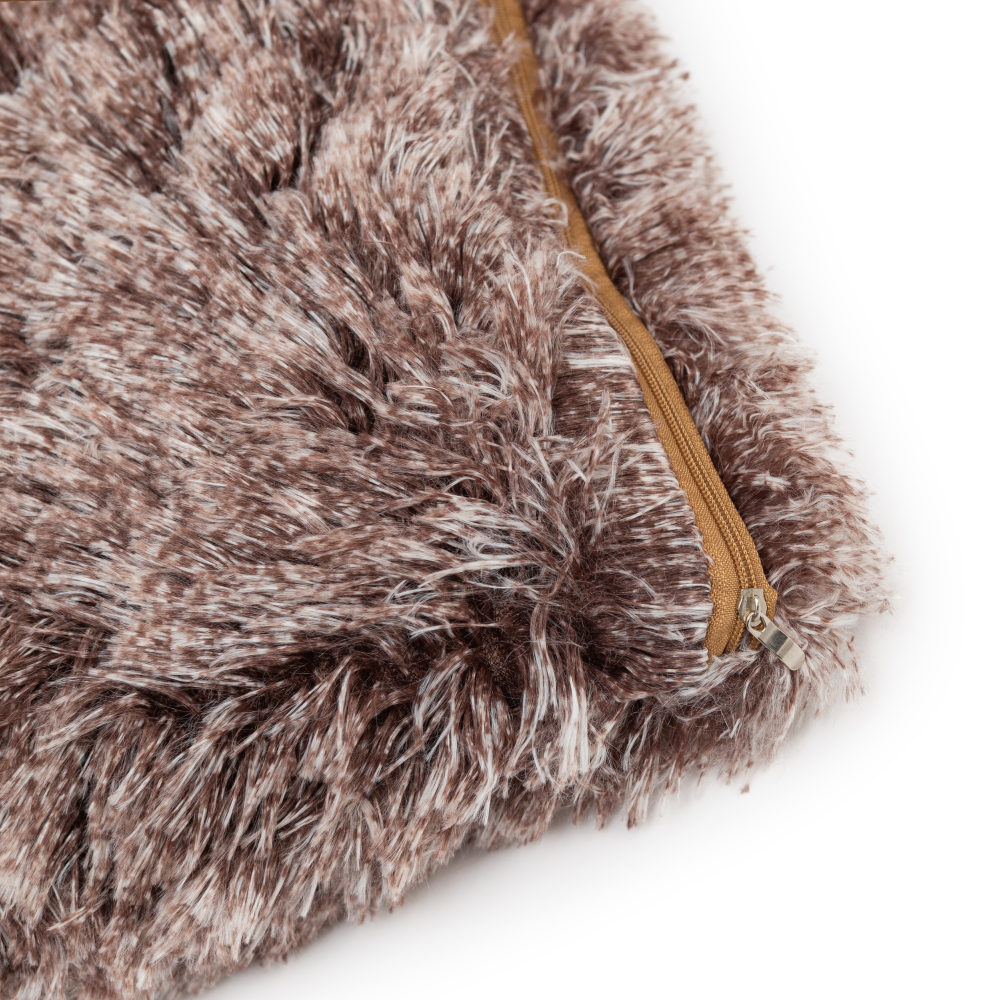 Decorative Pillowcase “Brown Fluffy” 1 pc